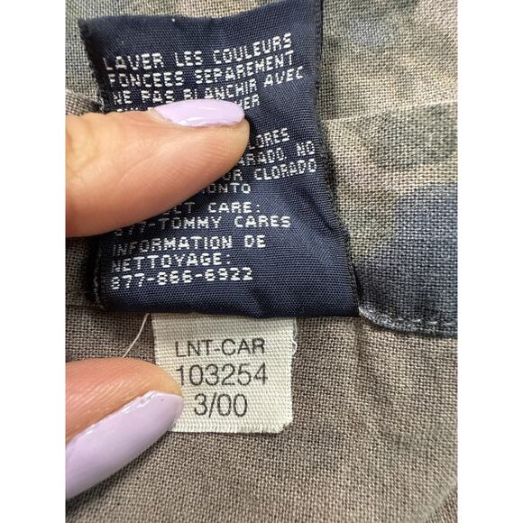 Tommy Hilfiger XL Shirt Men's 00s Floral Camo Button Up Hawaii Y2K Vintage - Picture 6 of 11